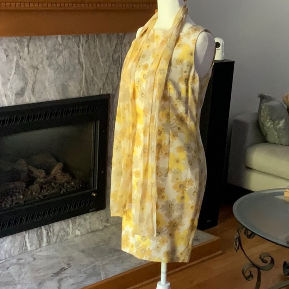 Ann Taylor silk yellow summer dress